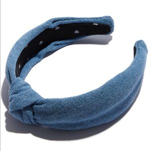 NEW! Lele Sadoughi light denim headband